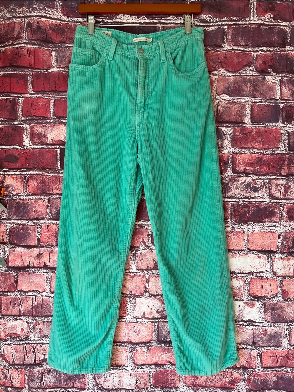 Levi's Premium Ribcage Straight Ankle Corduroy Pants ("Big E")